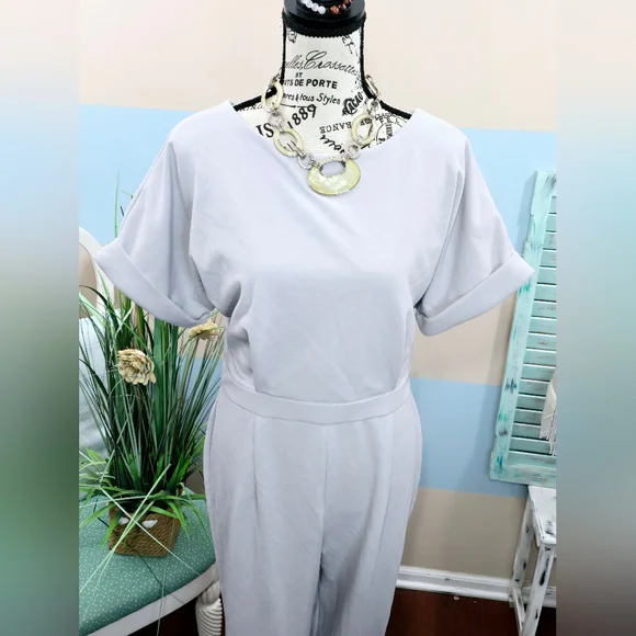 NWT Alexia Admor Sadie Boatneck Tapered Jumpsuit